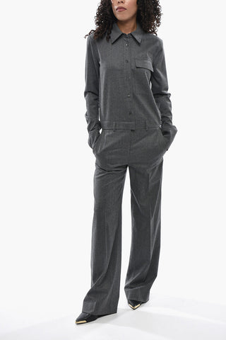 Wool Long-Sleeve Jumpsuit ALL IN ONE