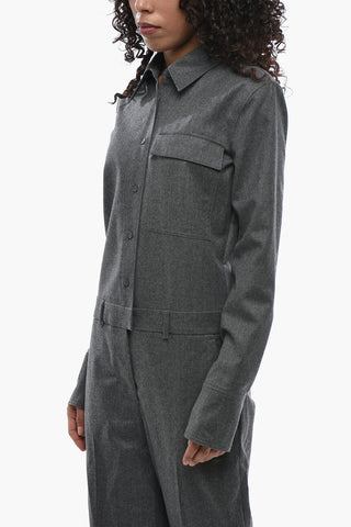 Wool Long-Sleeve Jumpsuit ALL IN ONE