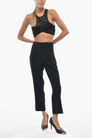 Pantaloni Straight Fit a Tinta Unita