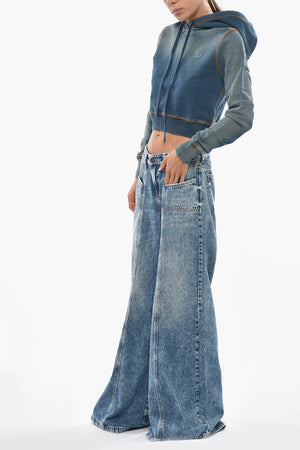 Wide-Leg-Jeans D-AKII Niedrige Taille 39cm