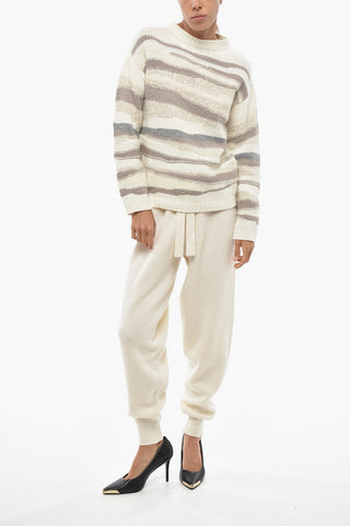 Wool-Blend Striped Crewneck Sweater