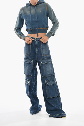Cargo Wide-Leg Jeans P-MIRTA-OUT 30cm