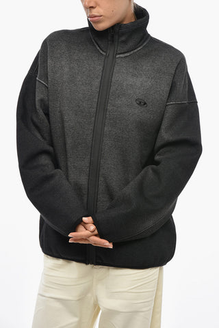 Cotton-Blend Zip-Up Sweatshirt S-BATY