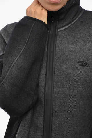 Cotton-Blend Zip-Up Sweatshirt S-BATY