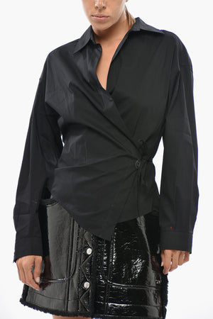 Wrap Shirt C-DELPHI in Solid Color