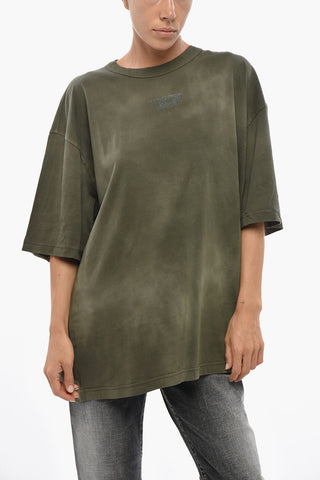Crewneck T-Shirt T-WASH-OUT-F-NEW Delavé Effect