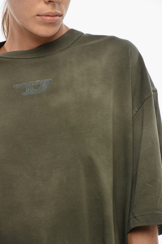Crewneck T-Shirt T-WASH-OUT-F-NEW Delavé Effect