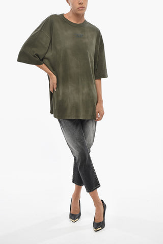 Crewneck T-Shirt T-WASH-OUT-F-NEW Delavé Effect