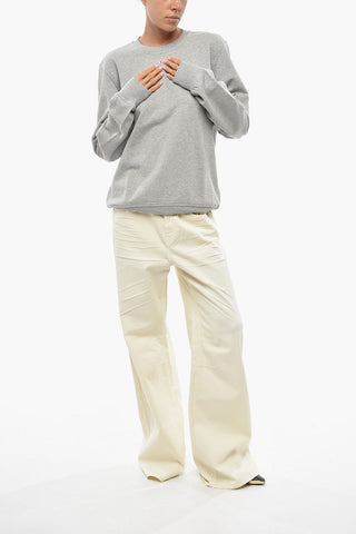 Felpa Girocollo S-GINN-D in Cotone Garzato