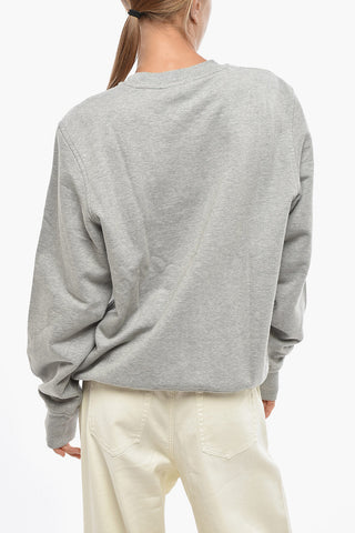 Felpa Girocollo S-GINN-D in Cotone Garzato