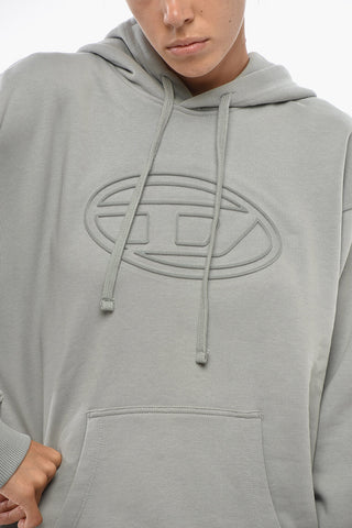 Felpa Hoodie S-UMMER-BIGOVAL in Cotone con Monogram Tono su Tono
