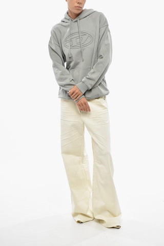 Felpa Hoodie S-UMMER-BIGOVAL in Cotone con Monogram Tono su Tono