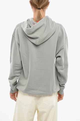 Felpa Hoodie S-UMMER-BIGOVAL in Cotone con Monogram Tono su Tono