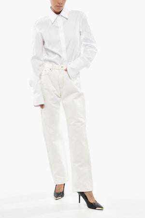 Jeans in Heller Waschung mit Sichtbaren Nähten 19 cm