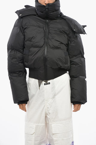 Padded Jacket W-PEYT-SHORT-NEW with Removable Hood