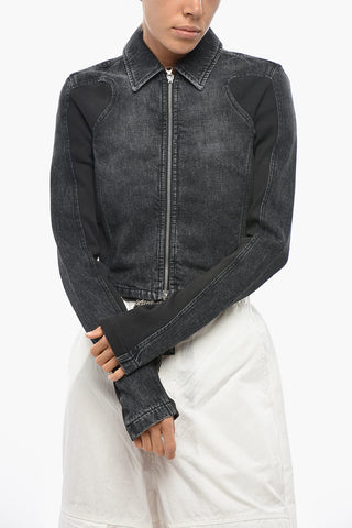 Denimjacke DE-SYLEN-S Mit Ripp-Einsätzen