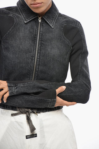 Denimjacke DE-SYLEN-S Mit Ripp-Einsätzen