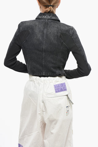 Denimjacke DE-SYLEN-S Mit Ripp-Einsätzen