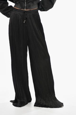 Plissierte Hose P-CHINO-ELA-XX in gerader Passform mit elastischem Bund