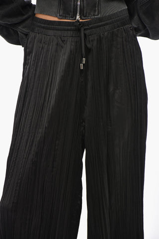 Plissierte Hose P-CHINO-ELA-XX in gerader Passform mit elastischem Bund