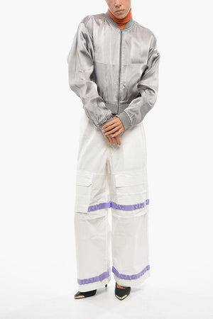 Cropped-Fit Solid-Color Bomber G-KHLOW-N1