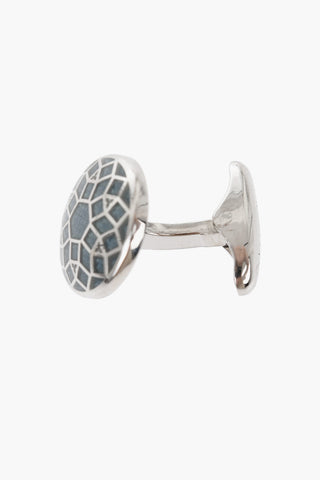 Manschettenknöpfe aus Messing mit Blumenmotiv