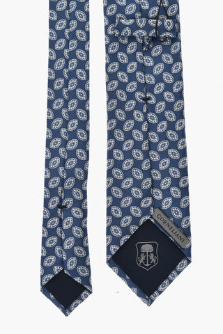 Patterned Silk Tie With Matching Pocket Square