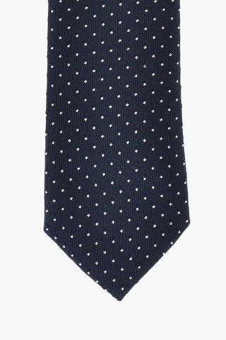 CC COLLECTION Silk Tie With Contrasting Embroidery
