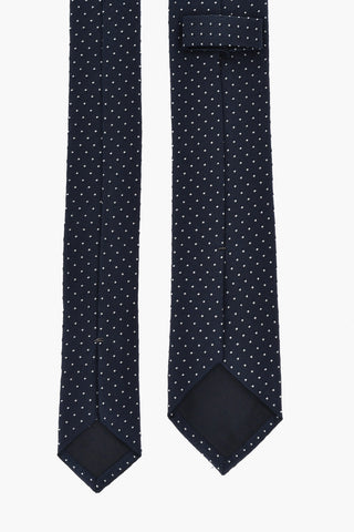 CC COLLECTION Silk Tie With Contrasting Embroidery