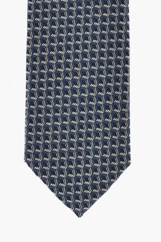 Geometric Silk Tie