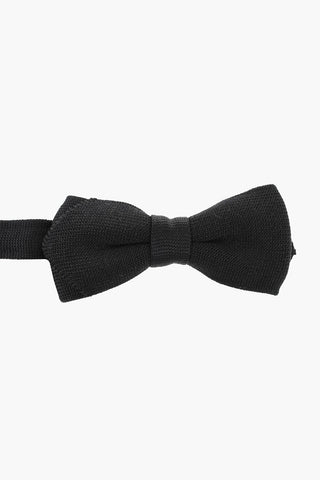 CC COLLECTION Solid Silk Bow Tie