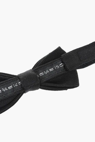 CC COLLECTION Solid Silk Bow Tie