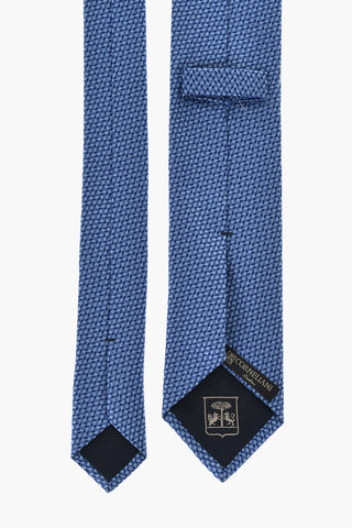 Silk Tie With Wave Pattern