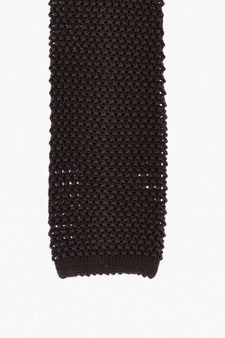 Gestrickte Seidenkrawatte