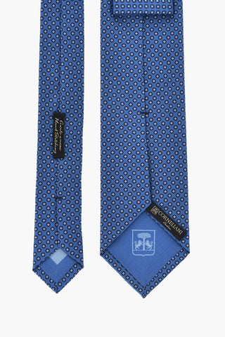 Silk Tie With Geometric Pattern