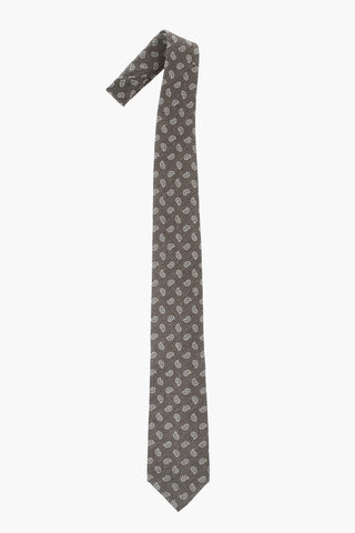Seidenkrawatte Mit Mini-Paisley-Muster