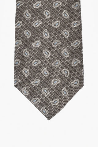 Seidenkrawatte Mit Mini-Paisley-Muster