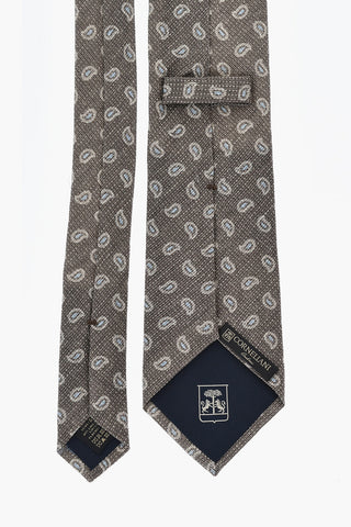 Seidenkrawatte Mit Mini-Paisley-Muster