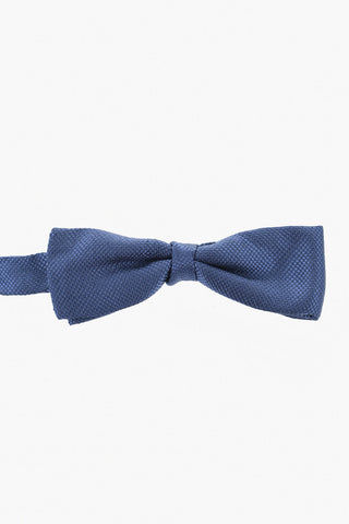 CC COLLECTION Solid-Color Silk Bow Tie