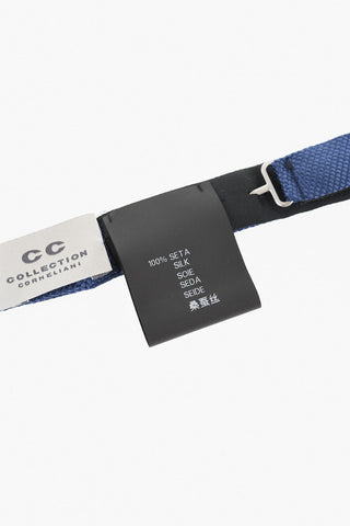 CC COLLECTION Solid-Color Silk Bow Tie