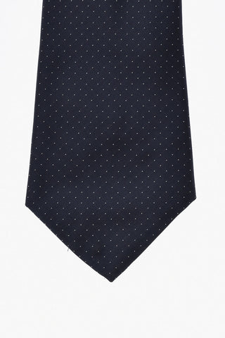 CC COLELLECTION 실크 도트 아스콧 타이