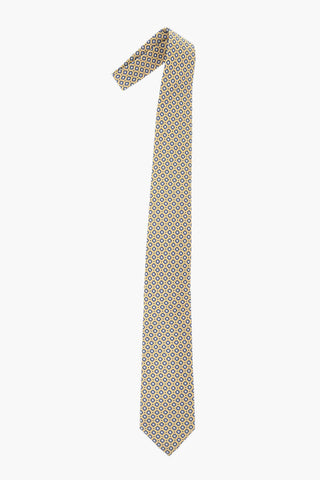 Floral Pattern Silk Tie