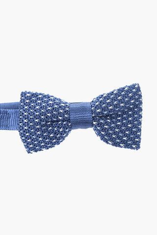 Embroidered Crochet Bow Tie