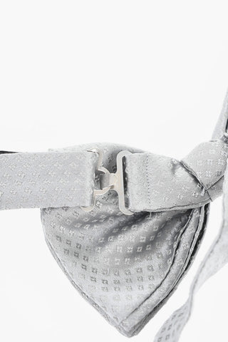 CC COLLECTION Seidenfliege mit Ton-in-Ton Rautenmuster