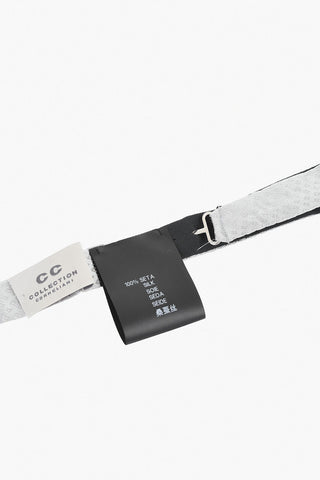 CC COLLECTION Seidenfliege mit Ton-in-Ton Rautenmuster
