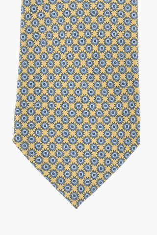 Color-Block Tie With All-Over Print