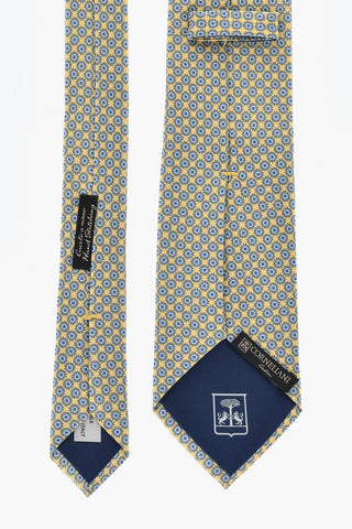 Color-Block Tie With All-Over Print