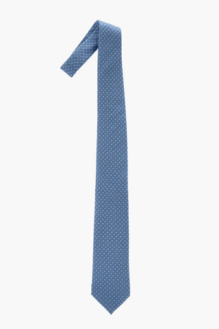 Silk Tie with All-Over Print