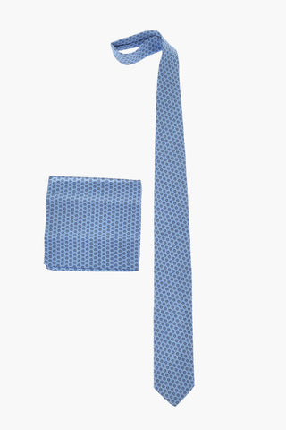 Set Krawatte Und Einstecktuch Aus Seide