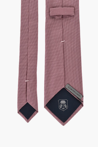 Two-Tone Tie With Micro Check